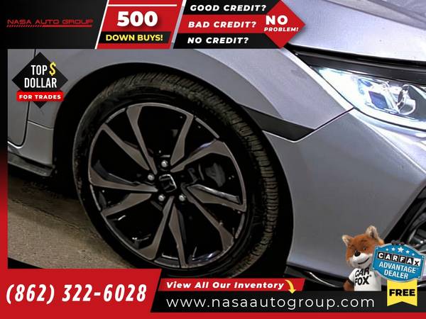2019 Honda Civic Hatchback Sport CVT - $11,240 (The price in this ad is the down payment)63470616332033123
