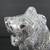 Majestic African Lion Roaring Cast Aluminum Silver Tone Statue 8 1/2" 2 thumbnail