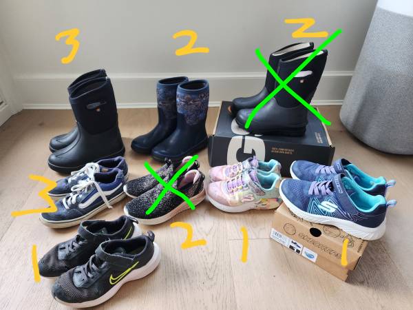 Big Kids Sizes 1, 2, 3 Shoes and boots 1