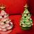 LIT CERAMIC CHRISTMAS TREE ORNAMENTS (Set of WHITE/GREEN/PINK) 14 thumbnail