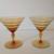 Vintage Mandalay Glasses Martini and Amber Desert 1 thumbnail