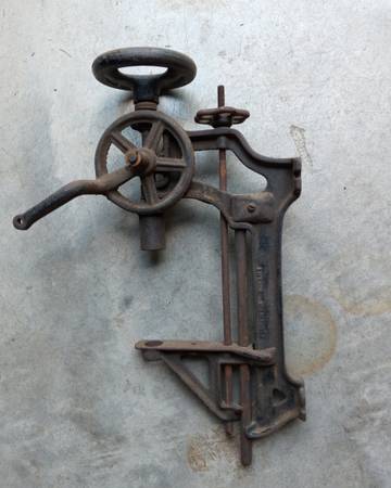 Antique drill press made in Milwaukee 1
