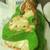 Vintage Signed Prescott 1980 Girl Dancing Green Dress w/ Braids St Pat 7 thumbnail