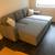 Like New Light Grey Linen Sectional Sofa +XL Ottoman 13 thumbnail
