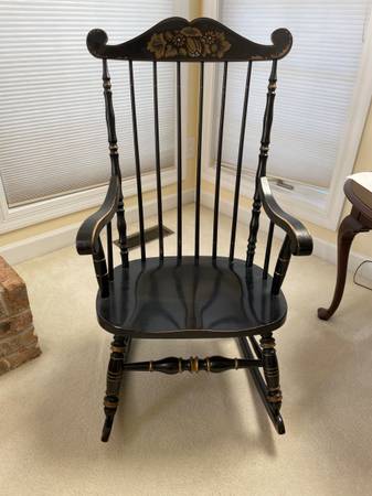 Black Concord Rocker / Rocking Chair 1