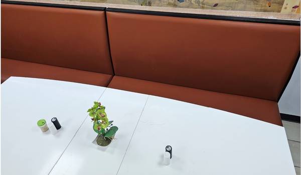 Bench with wood frame and leather seat 1