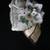 Vintage Casa Elite N.T. Capodimonte Pocerlain Square 3D Floral LId Tri 1 thumbnail