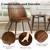 BLACK FRIDAY SALE!Homy Casa- Haven Dining Chairs Set of 2, Suede Brown 5 thumbnail