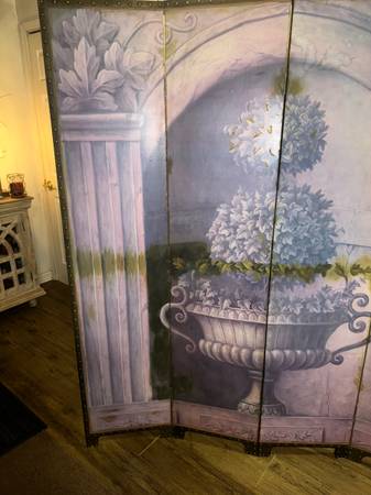 Vintage screen hand painted - $110 (Vancleave)63470971198083121