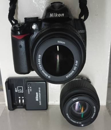 Nikon D5000 with 2 Nikon Zooms (18-55 and 55-200) - $300 (New York)63471376754307120