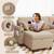 Danrelax Sofa with Pullout Bed, with USB, Cup Holder, Couch 2 thumbnail