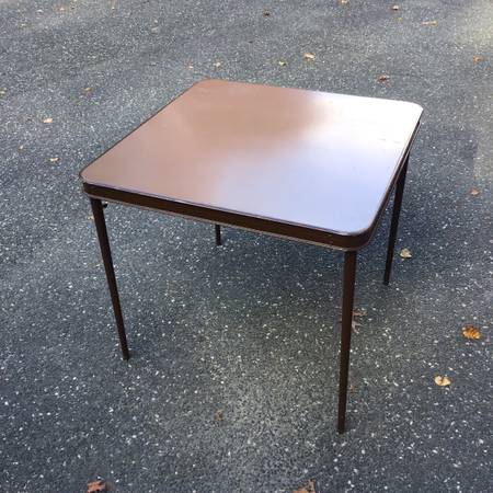 Folding Card Table extra seating 1