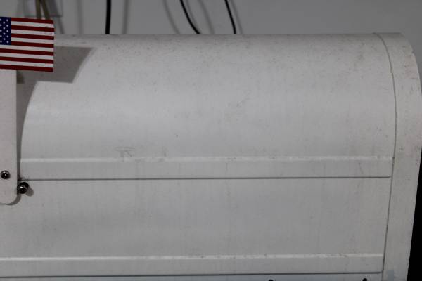 WHITE LARGE MAILBOX 1