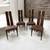 Italian mid century modern mcm costantini pietro 8 brown dining chairs 6 thumbnail