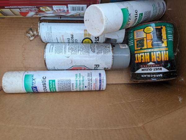 free spray paint ceiling texture cans wood off cuts 1