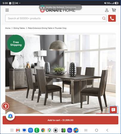 Dining Table Office - Modus Furniture 1
