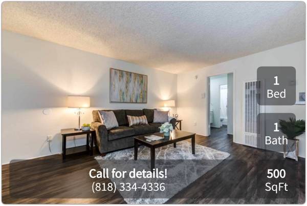 $1,816 / 1br - 500ft2 - Charming 1 bed / 1 bath with great character! MOVE IN SPECIAL! ** (Tarzana - 18550 Burbank Blvd)63701016022275120