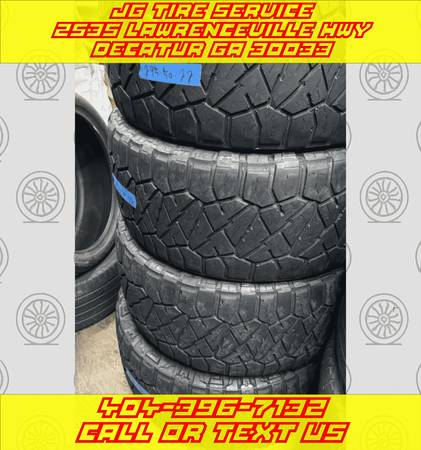 LT 295 50 22 Set of 4 Used Nitto Ridge Grappler Tires Aggressive Look 1