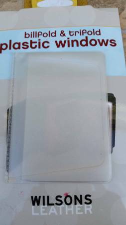 Billfold and Trifold Wallet Plastic Windows *** BRAND NEW *** 1