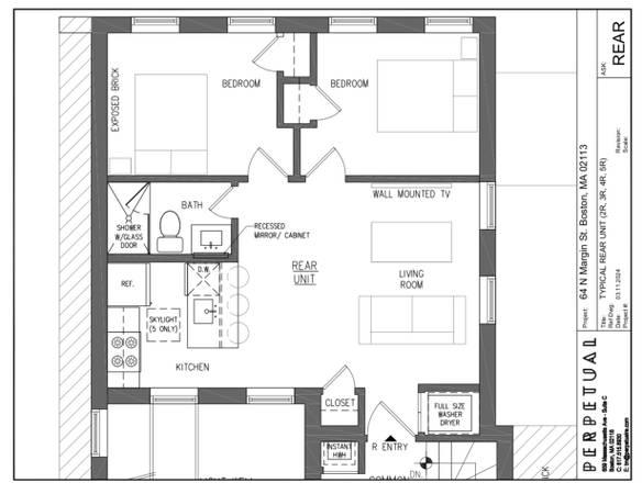 $4,500 / 2br - North End 2 Bed/1 Bath Apartment | 64 North Margin (North End)63810063218691122