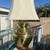 Vintage Brass Table Lamp with lampshade 1 thumbnail