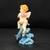 Vintage Resin Angel Collectible Cherub Figurine with Dolphin Peach Pink Wings 6 thumbnail