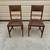 Antique Viennese Art Nouveau solid oak chairs . set of 3 10 thumbnail