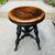 Antique Oak Wood Eagle Claw and Ball Footed Adjustable Piano Stool 10 thumbnail