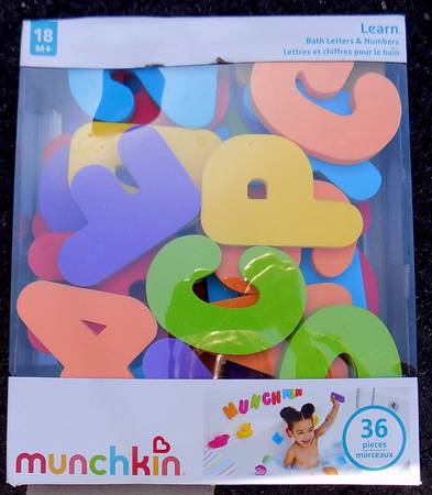 Munchkin 36 Pc Bath Letters + Numbers 1