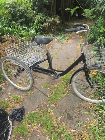 3 wheeler with baskets (needs work) 1
