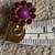 Charming Charlie purple flower earrings 4 thumbnail