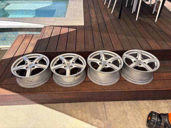 Porsche Cayman 5 Spoke 17” wheels (used) 1