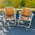 Vintage Red Wood Cedar Aluminum Folding Chairs, Mid Century Modern Pat 5 thumbnail