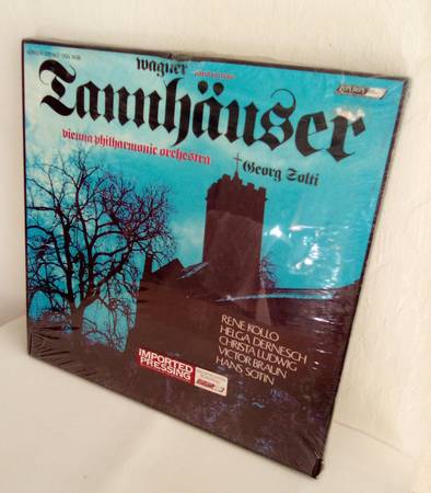Wagner Tannhauser Opera Paris Version - 4 Vinyl Records Box Set *NEW* 1
