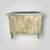 Short French Country Nightstand Distressed Crackle Sage 2 Drawers 4 thumbnail