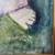 LARGE ANTIQUE ANGEL OIL PAINTING ~ SIGNED~ 1963 MID-CENTURY MODERN 6 thumbnail