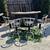 Mid Century Modern Cocktail Dry Bar 4 Adjustable Chrome Bar Stool Set 1 thumbnail