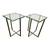 Chrome and Glass Side Tables Milo Baughman Style 1 thumbnail