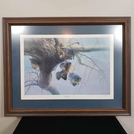 "Speculation" a signed a numbered wildlife print by Larry Tople 1