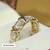Gold Ring With LAB Diamonds 3 thumbnail