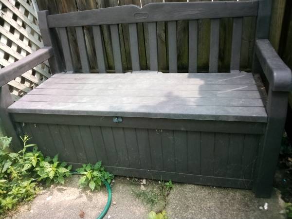 garden bench with storage (best offer) 1