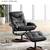 NEW Brown Leather Benchmaster ®️Recliner & Ottoman 3 thumbnail