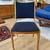 Reupholstered Vintage Mid Century DScan Teak Wood Black Fabric Chair 5 thumbnail