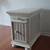 Vintage White Wicker nightstand, wooden, with drawer / magazine Rack 3 thumbnail