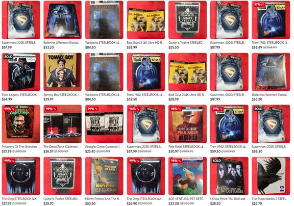 NEW 4K Ultra HD Blu-Ray Steelbook Movies 1