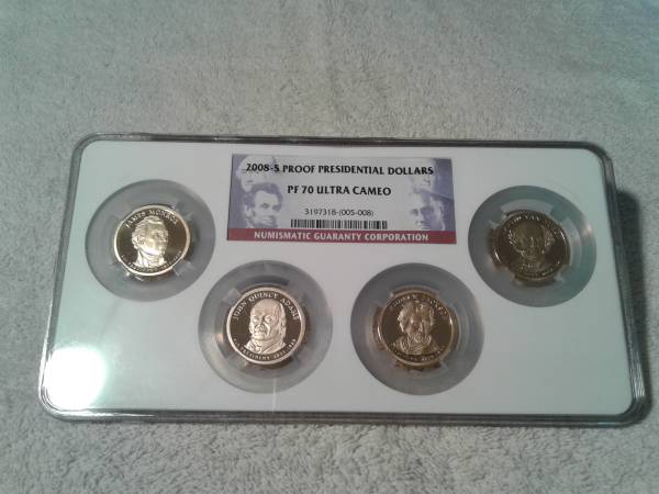 2008 S PRESIDENTIAL $1 SET NGC PR70 1