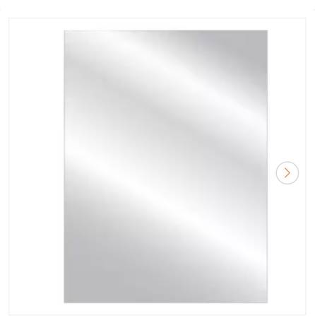 42”x36” Frameless Mirror with Polished Edge 1