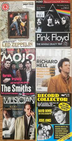 Music Magazines- Led Zeppelin, Pink Floyd, Smiths 1