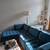 Teal Sectional with Chaise Lounge 1 thumbnail