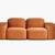 DWR Ellison Studios Muse 2-Seater Sectional Sofa in Caramel - Open Box 1 thumbnail